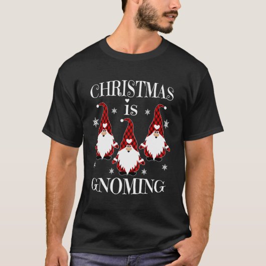 クリスマスグノーミングサンタクロースガーデン格言Chri Tシャツ (正面)