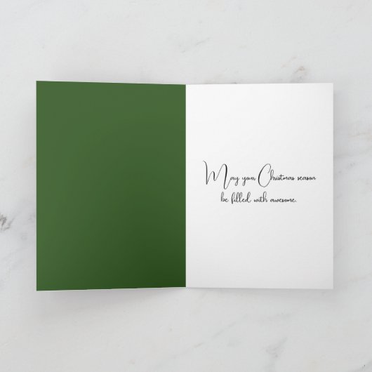 クリスマスグラスディアーオーナメント シーズンカード (内部)