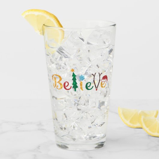 クリスマスグラス杯 タンブラーグラス (アイス正面)