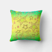 クリスマスグラデーショングリッターシャイン紙吹雪スターフー クッション (裏面)