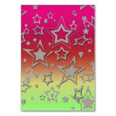 クリスマスグラデーショングリッターシャイン紙吹雪スターフー テーブルナンバー (裏面)