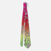 クリスマスグラデーショングリッターシャイン紙吹雪スターフー ネクタイ (裏面)