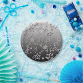 クリスマスグラデーショングリッターシャイン紙吹雪スターフー ペーパープレート (パーティー)