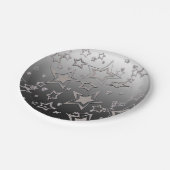 クリスマスグラデーショングリッターシャイン紙吹雪スターフー ペーパープレート (アングル)