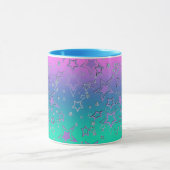 クリスマスグラデーショングリッターシャイン紙吹雪スターフー マグカップ (中央)