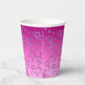 クリスマスグラデーショングリッターシャイン紙吹雪スターフー 紙コップ (右)