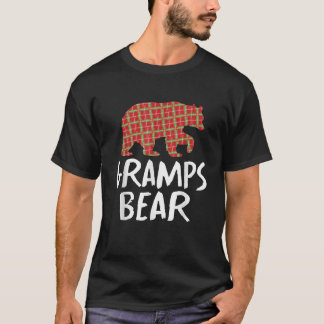 クリスマスグラプスベアーレッドバッファロープレイドクリスマスファリム Tシャツ