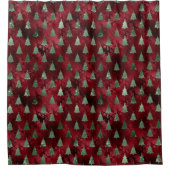 クリスマスグラムシャワーカーテン シャワーカーテン (正面)