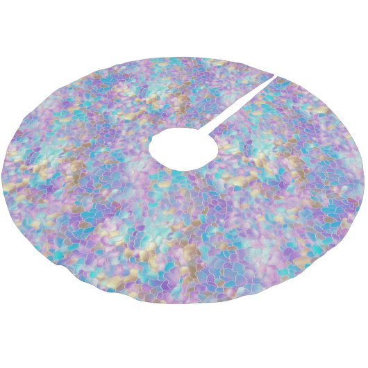 クリスマスグラムツリースカート ブラッシュドポリエステルツリースカート (アングル)