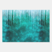 クリスマスグラムフォイル金属グリッターアイクル ラッピングペーパーシート (正面3)