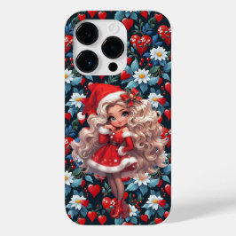 クリスマスグラムブロンドボンシェルとハート Case-Mate iPhone 14 PROケース