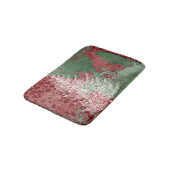 クリスマスグランジ |赤い緑と白いクリスマスツリー バスマット (アングル)