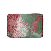 クリスマスグランジ |赤い緑と白いクリスマスツリー バスマット (正面)