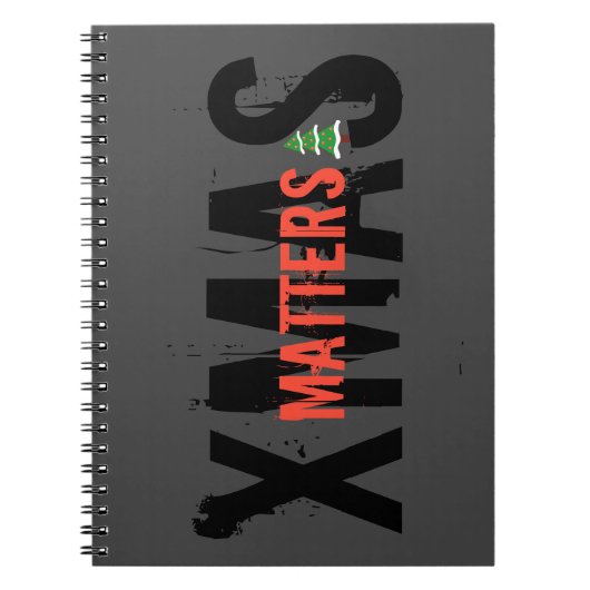 クリスマスグランジMATTERS目を引くクリスマスツリー! ノートブック (正面)