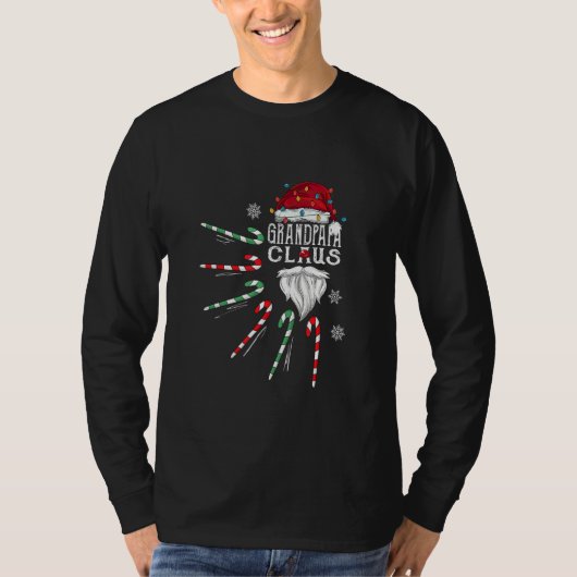 クリスマスグランドパパクロースグランドパバーヒードキャンディカ Tシャツ (正面)
