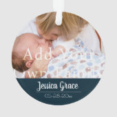 クリスマスグランドペアレントファーストホリデーリース オーナメント (裏面)