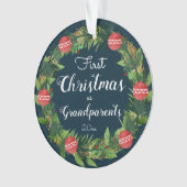 クリスマスグランドペアレントファーストホリデーリース オーナメント (正面)