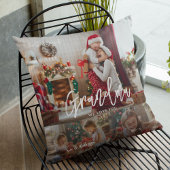 クリスマスグラdmaフォトコラージュパーソナライズされた クッション