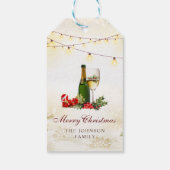 クリスマスグリッターカクテルパーティー ギフトタグ (裏面)