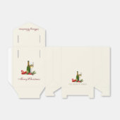 クリスマスグリッターカクテルパーティー フェイバーボックス (折り畳みなし)