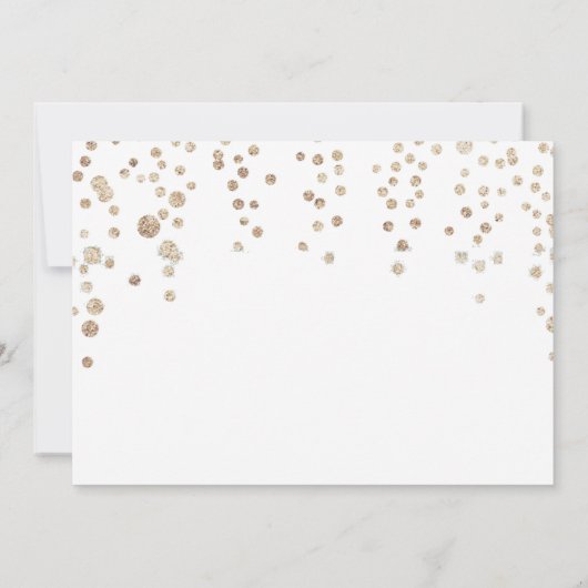 クリスマスグリッターカクテルパーティー 招待状 (裏面)