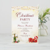 クリスマスグリッターカクテルパーティー 招待状 (スタンド正面)