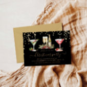 クリスマスグリッターカクテルパーティー 招待状