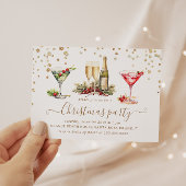 クリスマスグリッターカクテルパーティー 招待状