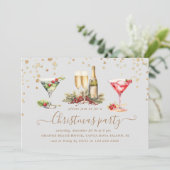 クリスマスグリッターカクテルパーティー 招待状 (スタンド正面)
