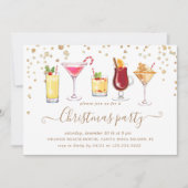 クリスマスグリッターカクテルパーティー 招待状 (正面)
