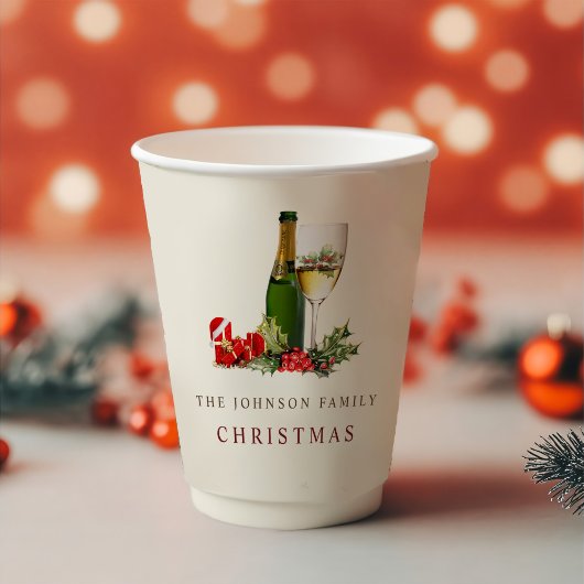 クリスマスグリッターカクテルパーティー 紙コップ