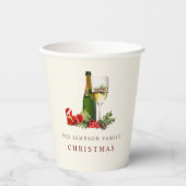 クリスマスグリッターカクテルパーティー 紙コップ (正面)