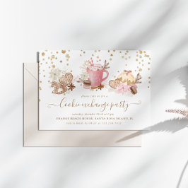 クリスマスグリッタークッキー交換パーティー 招待状