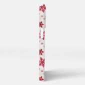 クリスマスグリッタースノーフレークすべてのオプションiPhone 13 iPhoneケース (右側面)