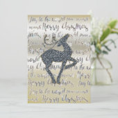 クリスマスグリッタートナディアホリデイ招待状 招待状 (スタンド正面)