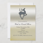 クリスマスグリッタートナディアホリデイ招待状 招待状 (裏面)