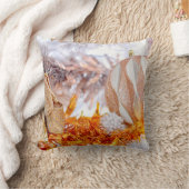 クリスマスグリッターピンク&ホワイトボール クッション (ブランケット)