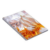 クリスマスグリッターピンク&ホワイトボール ノートブック (右側)