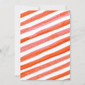 クリスマスグリッター誕生日招待状 招待状 (裏面)