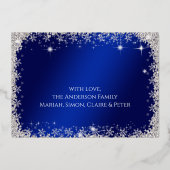 クリスマスグリッツ 箔招待状 (裏面)