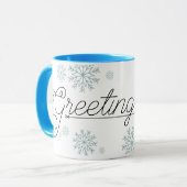 クリスマスグリーズカスタムブランドのマグカップ マグカップ (正面左)