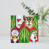 クリスマスグリーティメリーングカードが増える シーズンカード (スタンド正面)