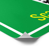 クリスマスグリーティングをオンにしたQRコード ポスター (角)