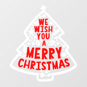 クリスマスグリーティングウィンドウデカール ウィンドウサイン (シート)