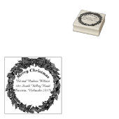 クリスマスグリーティングカスタム差出人住所ラベル ラバースタンプ (押印)