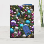 クリスマスグリーティングカードお世話になっております サンキューカード (正面)