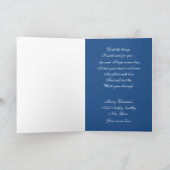 クリスマスグリーティングカードお世話になっております サンキューカード (内部)