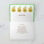 クリスマスグリーティングカードで特別なお母さんに シーズンカード (内部)