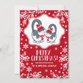 クリスマスグリーティングカードで特別なカップルへ シーズンカード (正面)