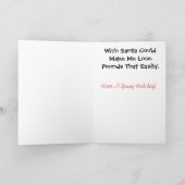 クリスマスグリーティングカードのポンドを削除する シーズンカード (内部)